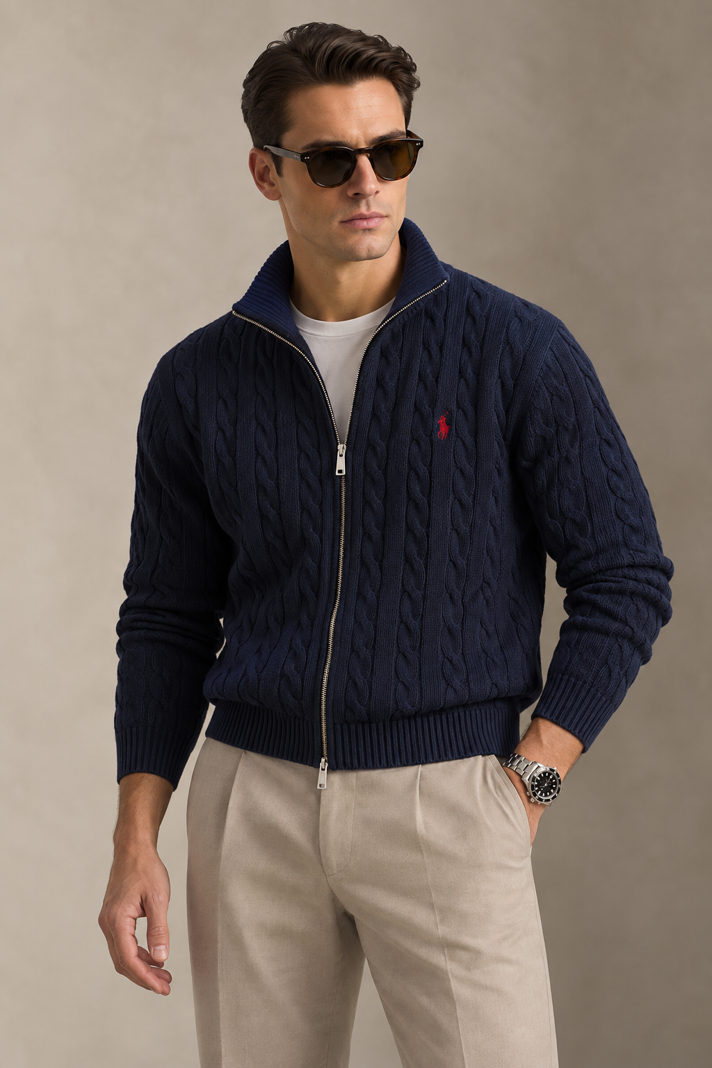 RL Knit Quarter-Zip