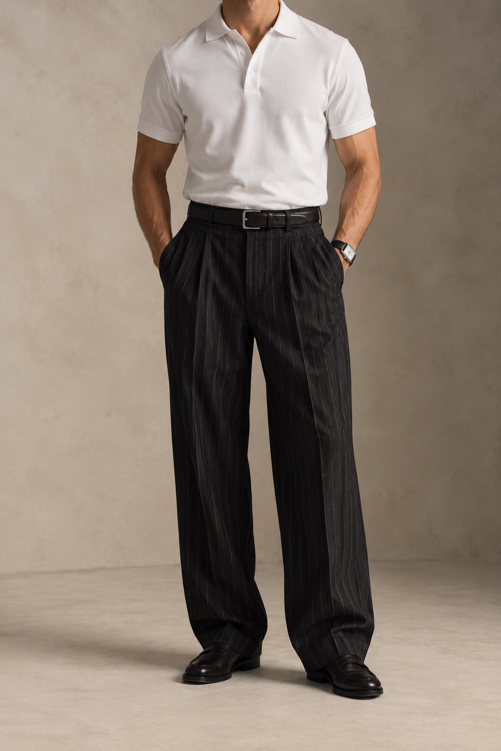 Pin-Striped Trousers